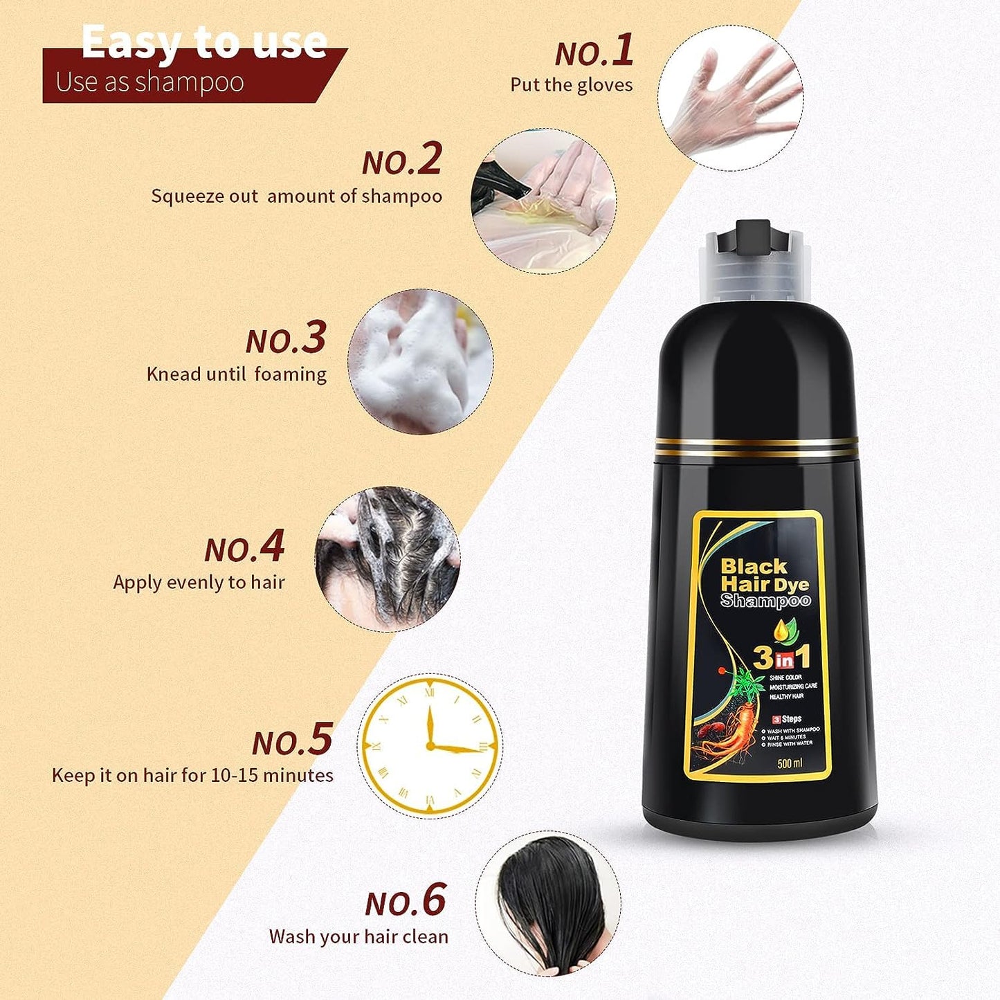 SILKPULSE™️ HAIR DYE SHAMPOO - 300 ml