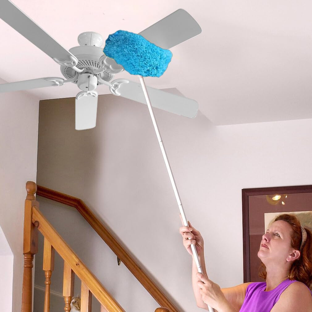 Fan Blade Cleaner Mop with Extendable Handle - Microfiber Fan Cleaning Tool
