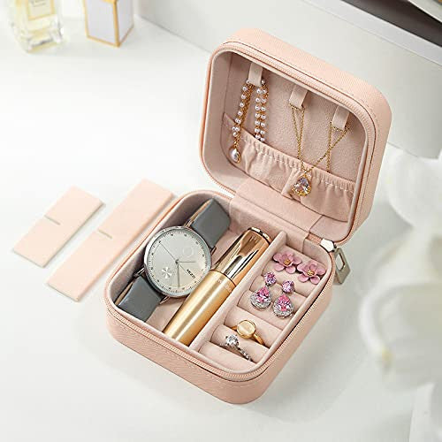 Mini Jewelry Organizer Box – Portable PU Leather Travel Case