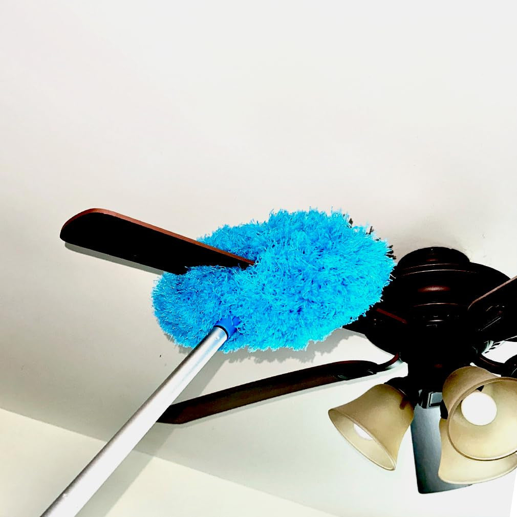 Fan Blade Cleaner Mop with Extendable Handle - Microfiber Fan Cleaning Tool